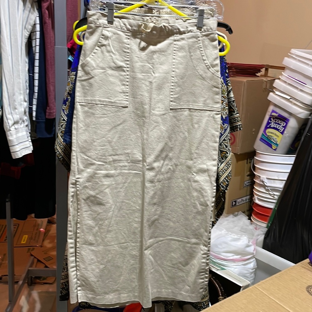 Long Khaki skirt